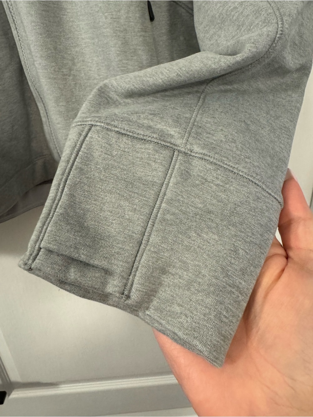 Athleta Light Gray Zip Hoodie with Branded Pull - Picture 5 of 16